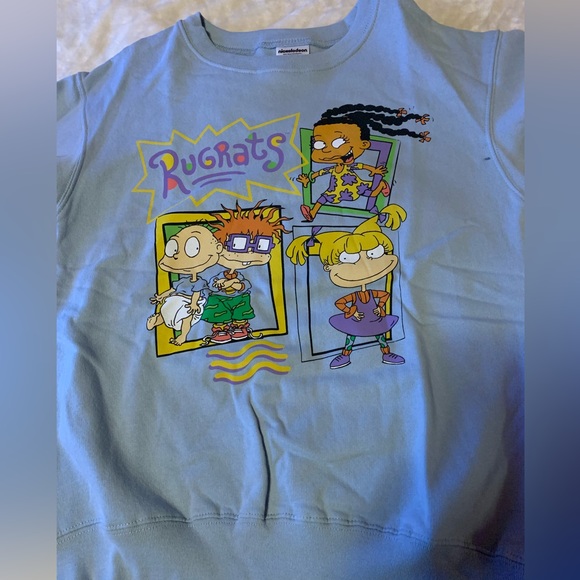 Nickelodeon Other - Rugrats light blue sweatshirt size XS 1 cute graphics. New without tags